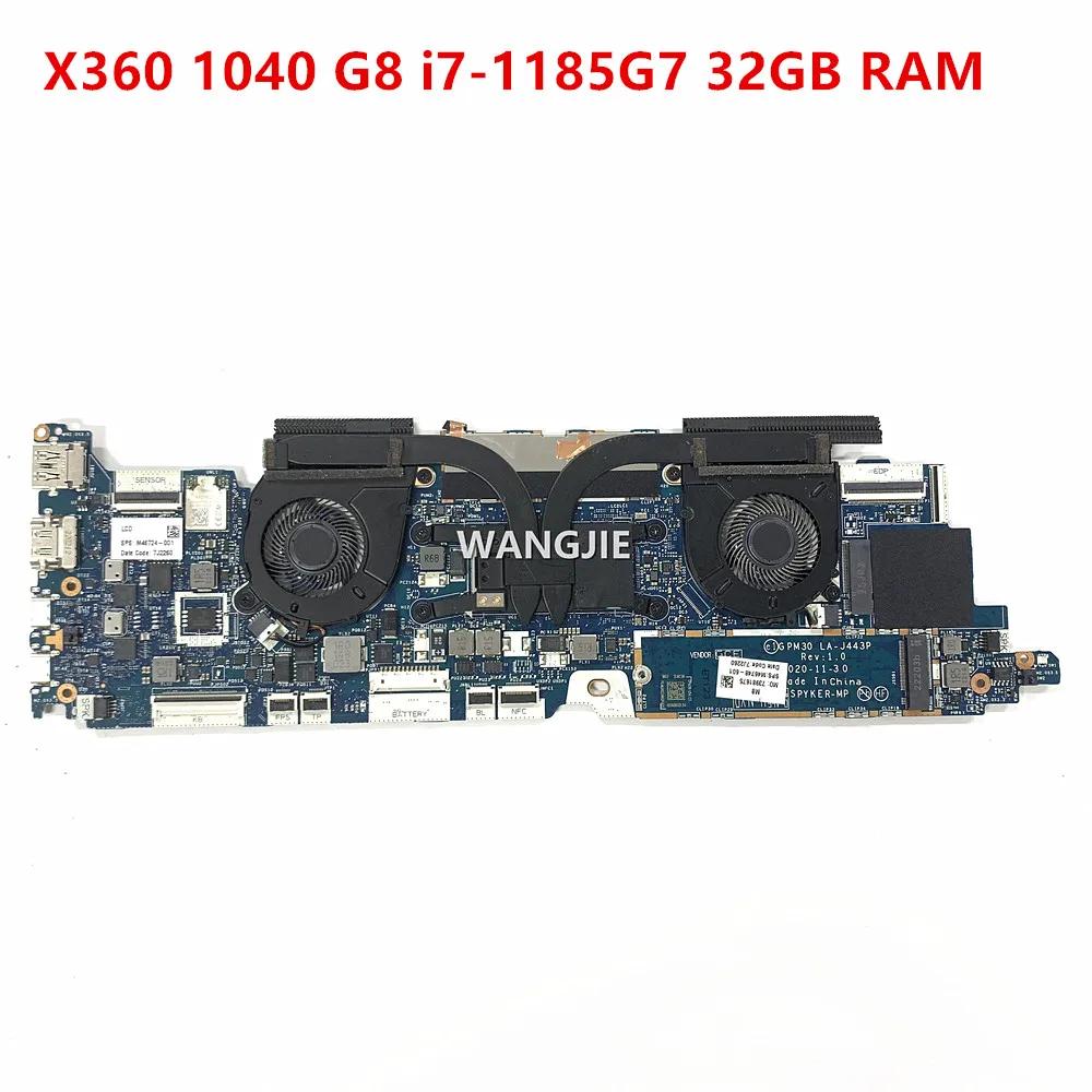 HP EliteBook X360 1040 G8 Ʈ  M46748-601 M46748-001 SRK1F i7-1185G7 + 32GB RAM GPM30 LA-J443P 100% ۵